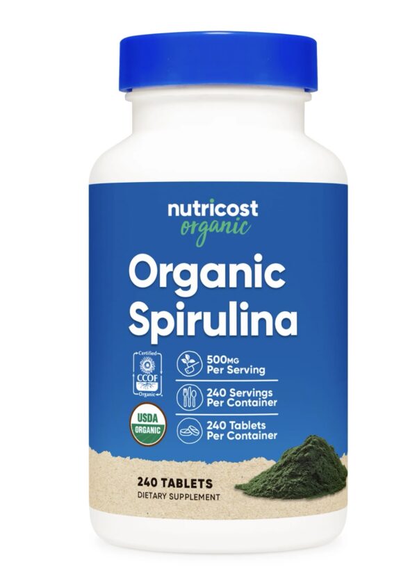 Nutricost Organic Spirulina Tablets